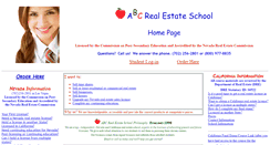 Desktop Screenshot of abcrealestateschools.com